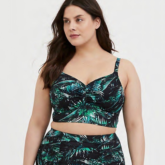 torrid Other - New! Torrid sz 2 Palm Swim Bathing Suit Top 2X